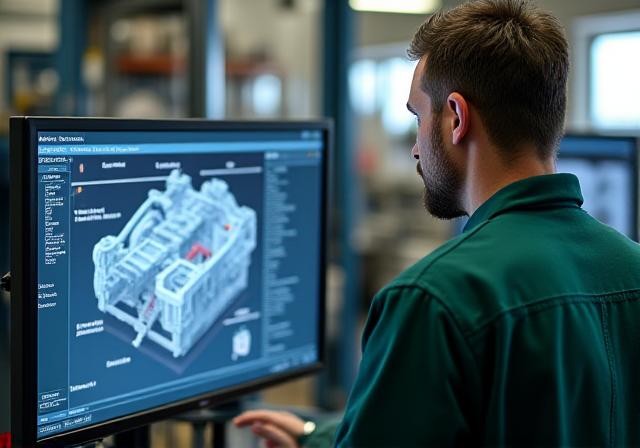 Специалист Лесного Автосервиса подбирает запчасти по каталогу